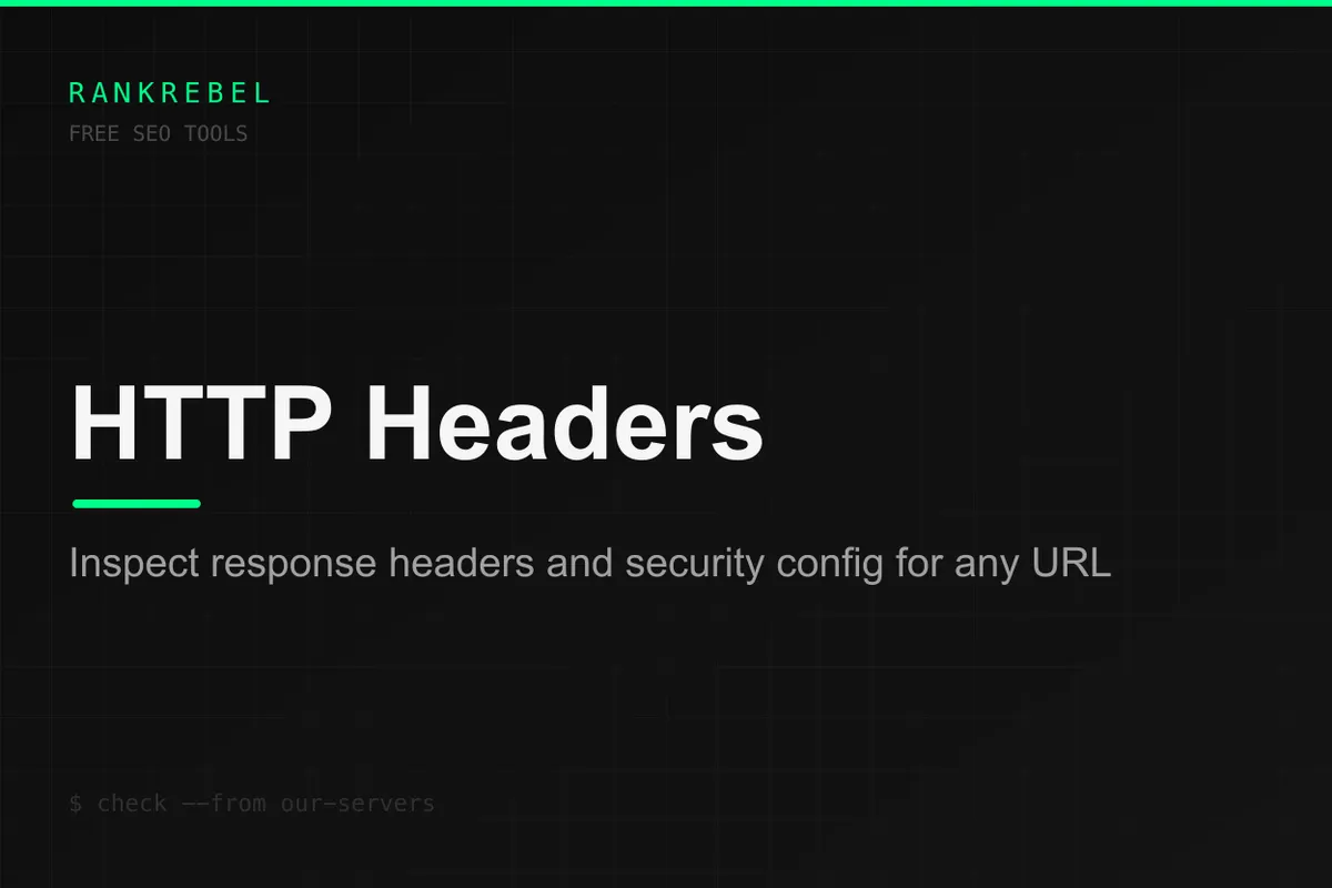 HTTP Header Checker