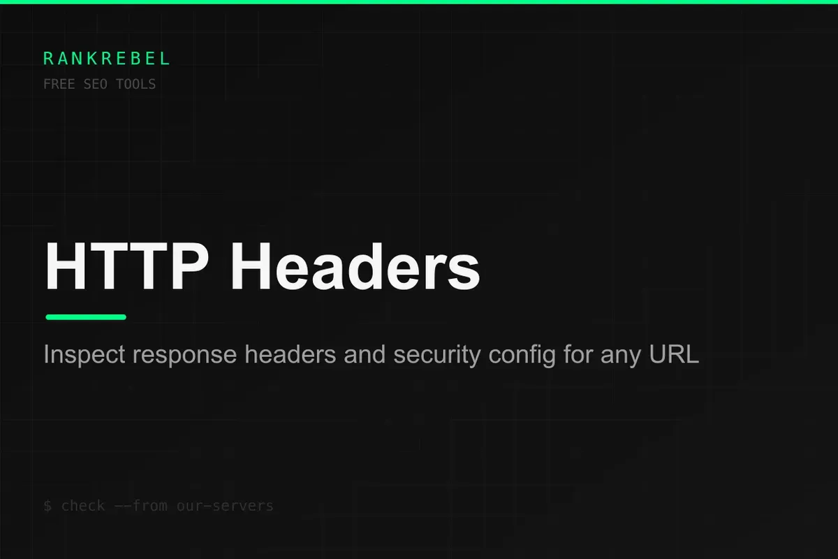 HTTP Header Checker
