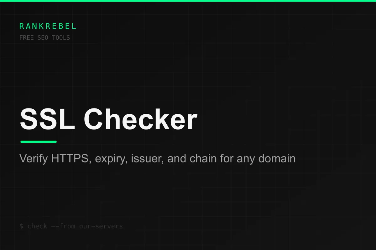 SSL Certificate Checker