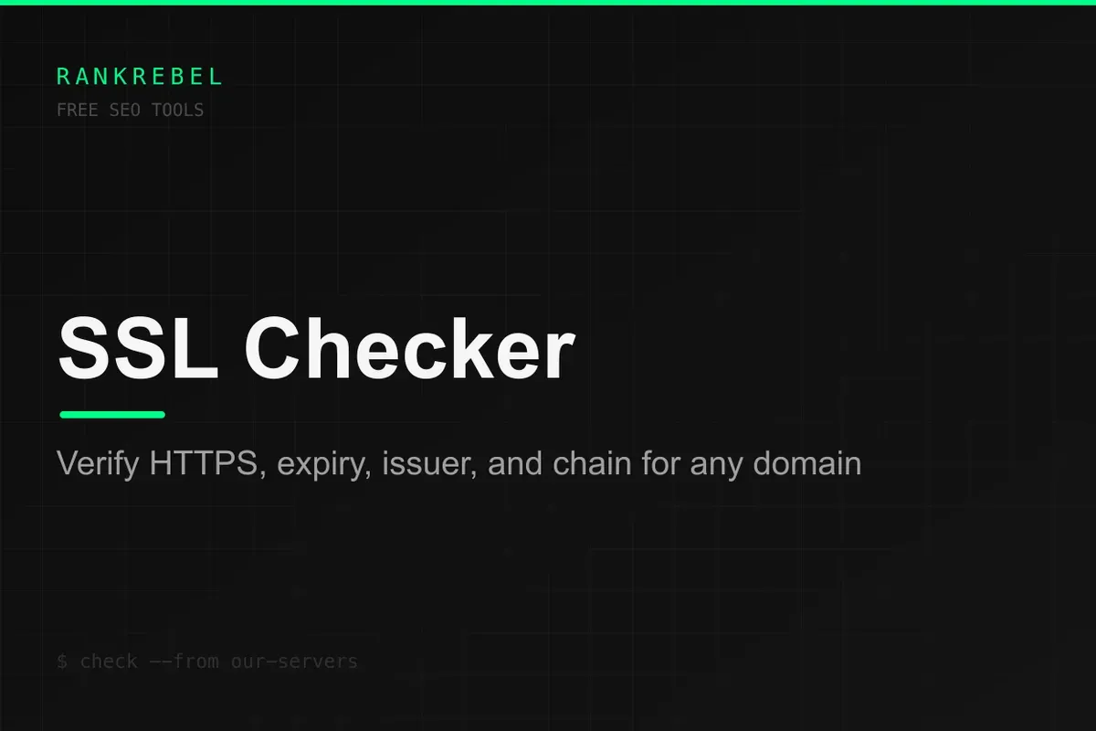 SSL Certificate Checker